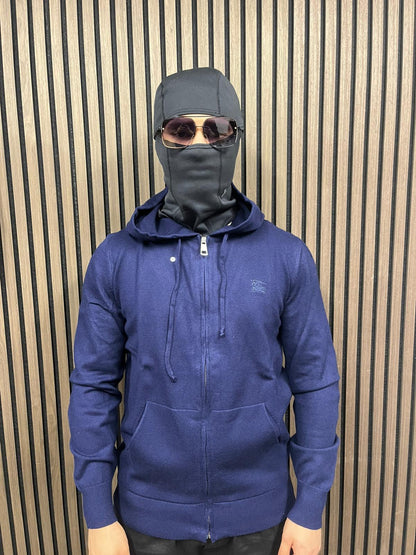 Burberry Cotton Blend Jersey - Navy