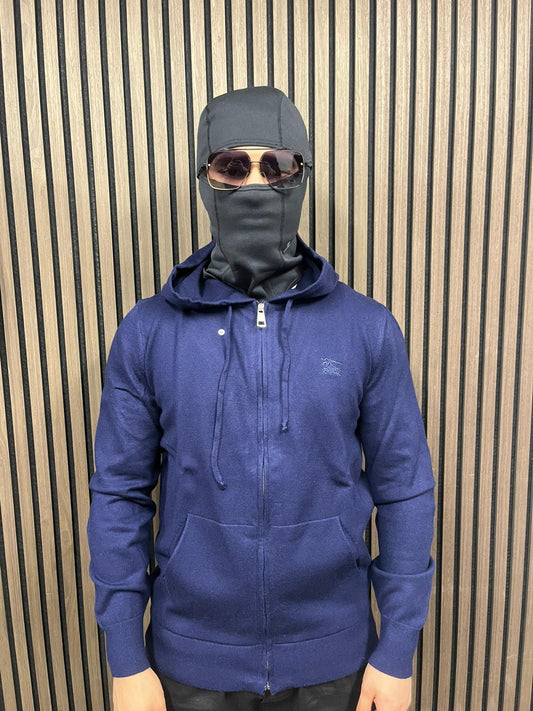 Burberry Cotton Blend Jersey - Navy