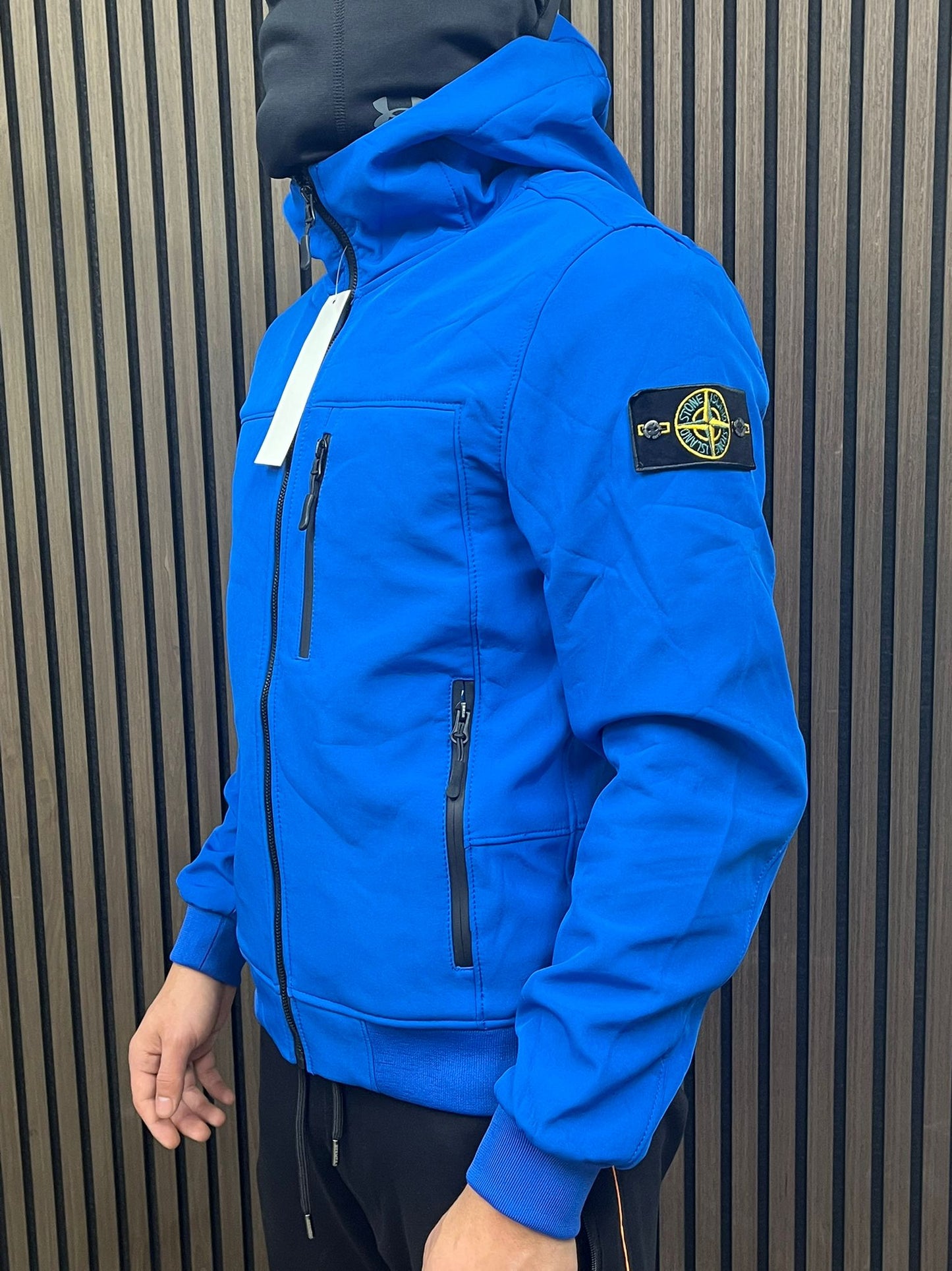 Stone Island Soft Shell Tussen Jas - Blue