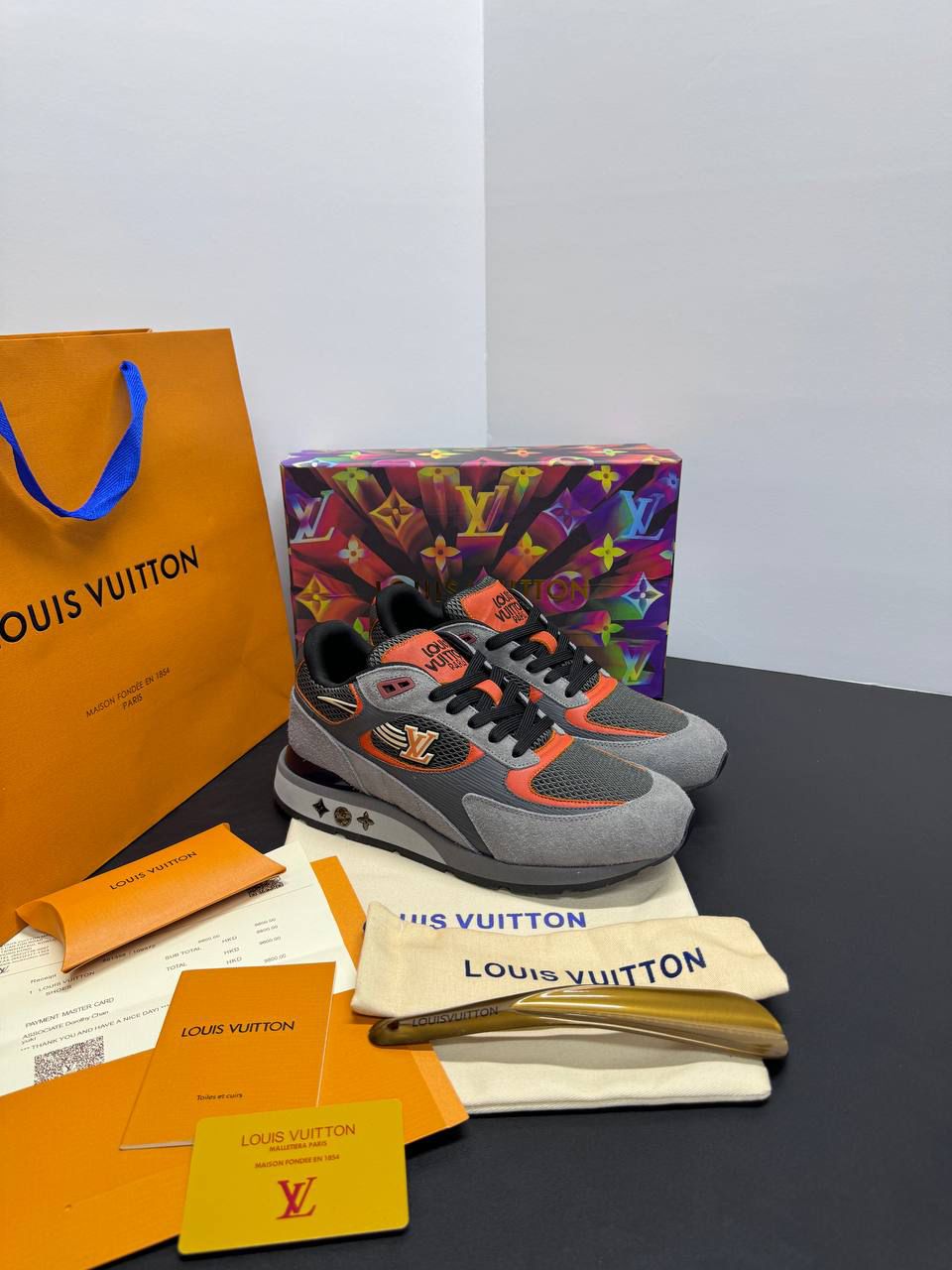 Louis Vuitton Run Away Sneakers - Exclusively Orange Detailed