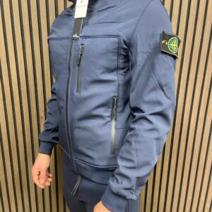 Stone Island Soft Shell Tussen Jas - Navy