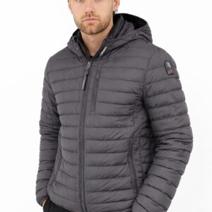 Parajumpers Last Minute Hooded Down Tussenjas - Dark Grey