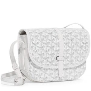 Goyard Belvedere Flap Bag - White