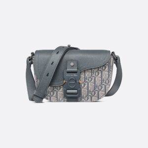 Dior Saddle Bag Mini- Grey