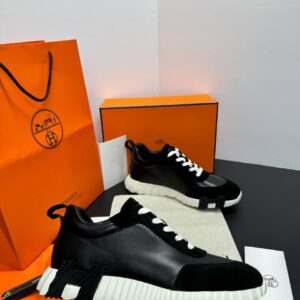 Hermes Bouncing - Black White Leather
