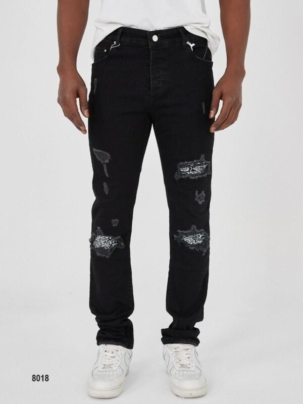 Amiri Jeans - Black White Striped