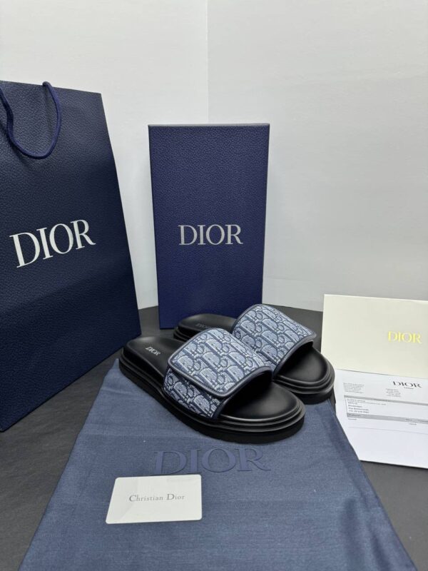 DIOR Aqua Slippers - Navy