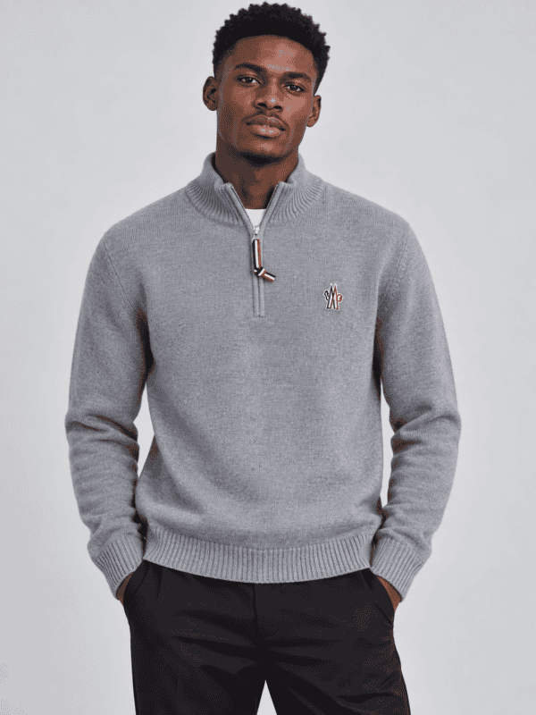 Moncler Quarter Zip - Grey