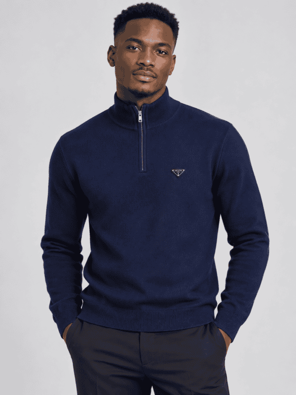 Prada Quarter Zip - Navy